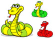 Cartoon funny snake