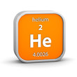 Helium material sign
