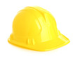 Isolated yellow helmet