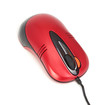 red mouse isolated on white background