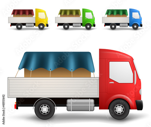 Vector: Cargo truck illustration Cargo truck illustration