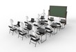 Classroom of students with teacher at the front