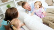Video: Caucasian Couple Playing Pre School Daughters Home Caucasian Couple Playing Pre School Daughters Home