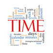 Time Word Cloud Concept