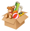Toys in a box