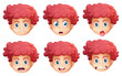 Different facial expressions