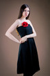 woman with flower