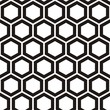 Vector illustration of seamless pattern with honeycombs