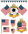 usa flags