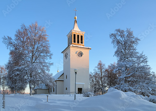 Photo: Dorotea Church in winter, Sweden Dorotea Church in winter, Sweden