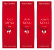 Three Red Long Menu