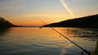 Video: fishing on river at sunset fishing on river at sunset