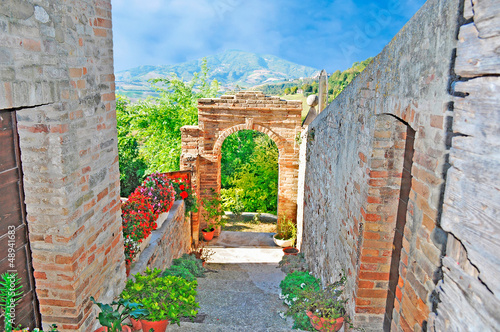 Photo: picturesque back alley picturesque back alley