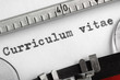 Foto: Curriculum vitae written on typewriter Curriculum vitae written on typewriter