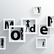 Abstract background, 3D Geometric shapes, Theme: model
