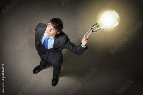 Photo: Image of businessman top view Image of businessman top view