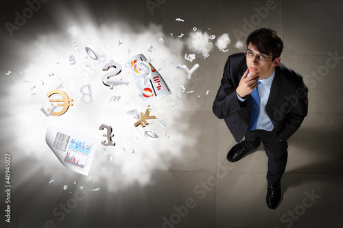 Photo: Image of businessman top view Image of businessman top view