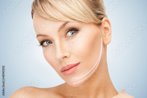 Photo: face and hands of beautiful woman face and hands of beautiful woman