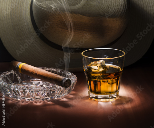 Photo: Rum and cigar Rum and cigar