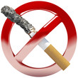 vector "no smoking" symbol sign illustration