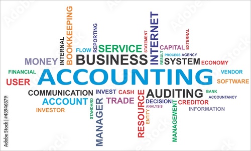 Vector: word cloud - accounting word cloud - accounting
