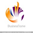 abstract business logo vector