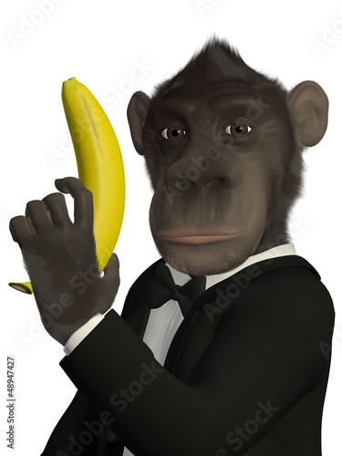 Illustration: Mr.Monkey - "Banana Bond" Mr.Monkey - "Banana Bond"
