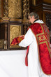 Holy chalice in tabernacle