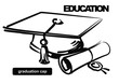 illustration of graduation cap