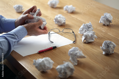 Photo: Frustration stress and writers block Frustration stress and writers block