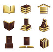 Vector: Book icons set. Book icons set.