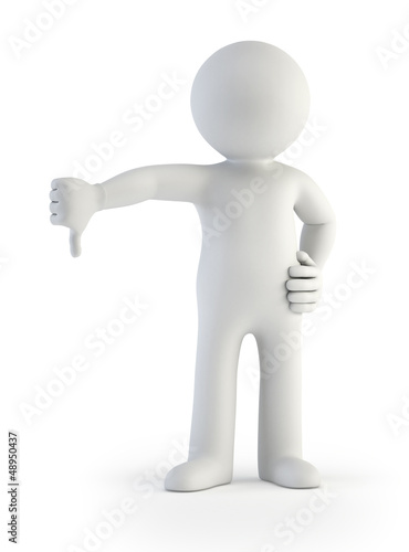 Illustration: 3d small people - no 3d small people - no