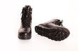 schwarze Bergstiefel