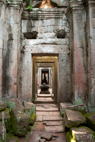 Photo: Interior passage detail, Preah Khan Temple - Siem Reap, Cambodia Interior passage detail, Preah Khan Temple - Siem Reap, Cambodia