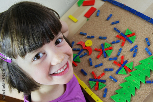 Photo: Montessori puzzle. Preschool. Montessori puzzle. Preschool.