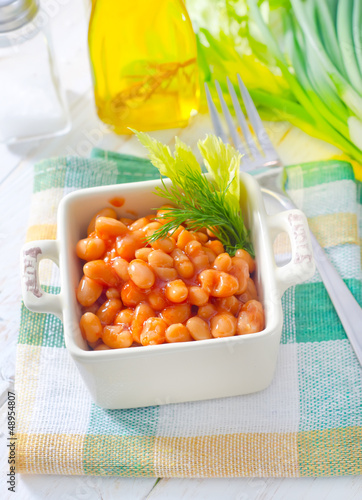 Photo: white bean with tomato sauce white bean with tomato sauce