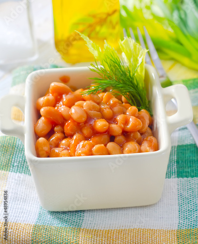 Photo: white bean with tomato sauce white bean with tomato sauce