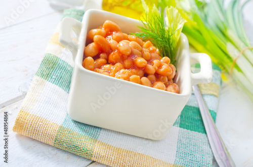 Photo: white bean with tomato sauce white bean with tomato sauce