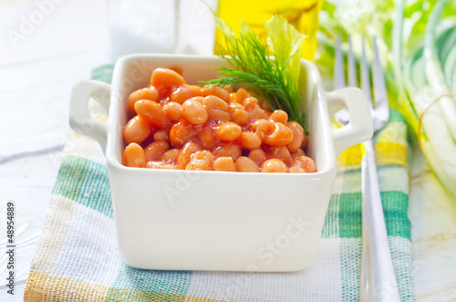 Photo: white bean with tomato sauce white bean with tomato sauce