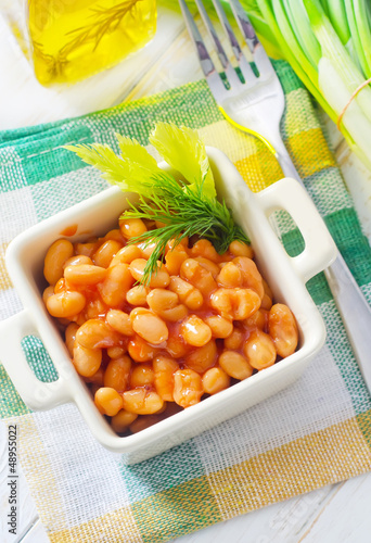 Photo: white bean with tomato sauce white bean with tomato sauce