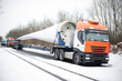 Schwertransport mit Windradflügel