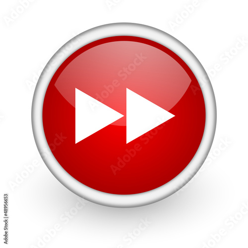 Illustration: scroll red circle web icon on white background scroll red circle web icon on white background