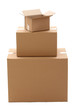 Carton boxes isolated over white background