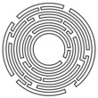 Irrgarten ~ Labyrinth ~ Rätsel ~ Kreis