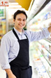 Clerk in a supermarket