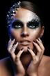 Portrait of woman with artistic make-up