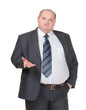 Photo: Obese businessman making a point Obese businessman making a point