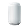 Empty grey tin. Vector design