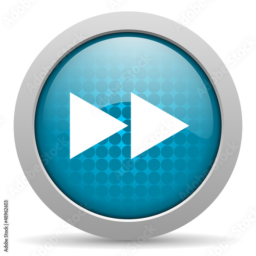 Illustration: scroll blue glossy icon on white background scroll blue glossy icon on white background