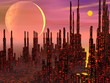 Fantasy city - 3D render
